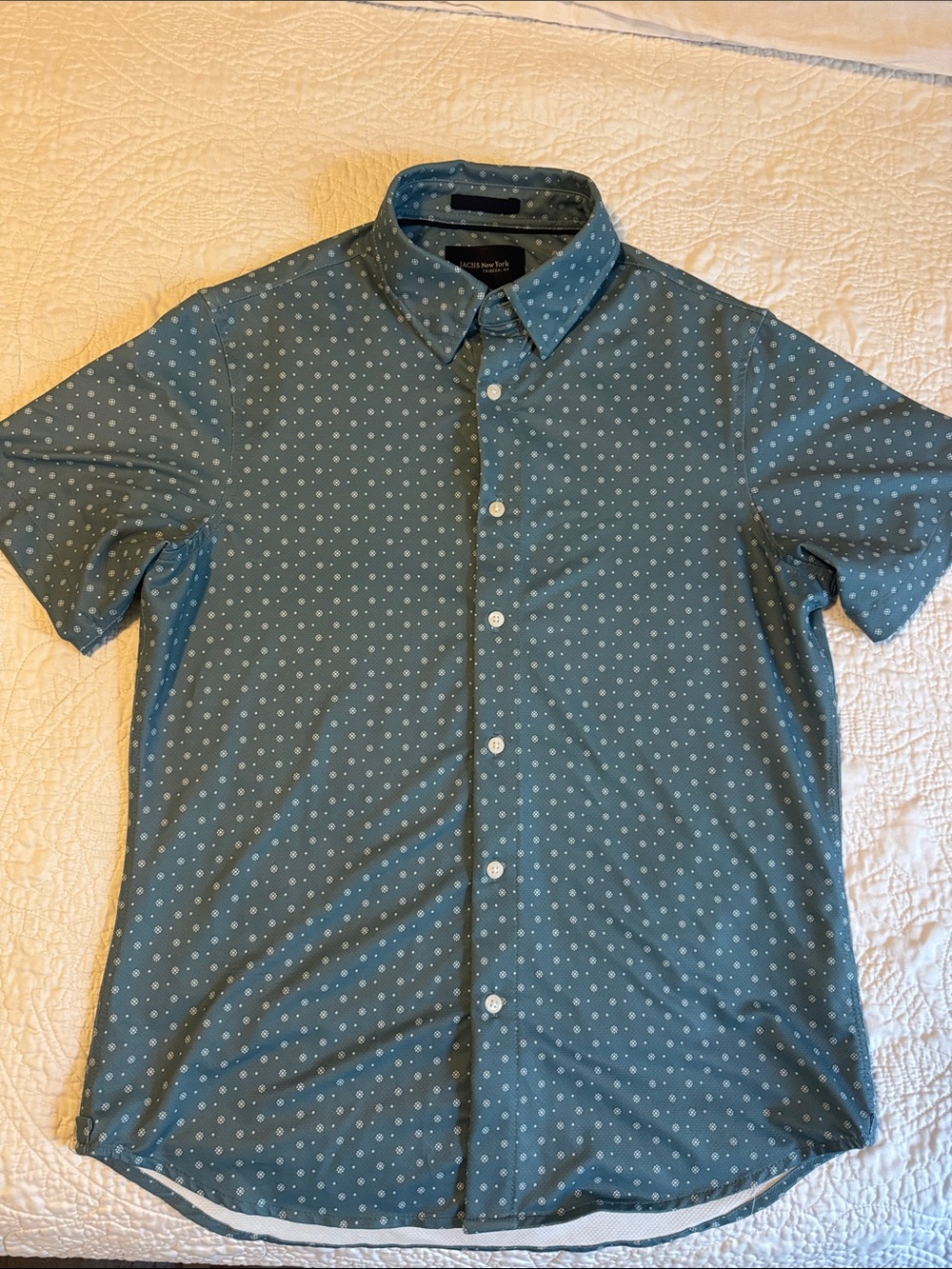Jach’s New York Teal Short-Sleeve Button-Down